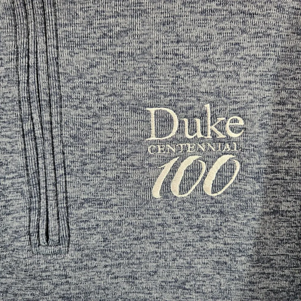 Nike Duke Centennial 100 Dri-FIT Quarter Zip Pullover Blue Heather Mens L